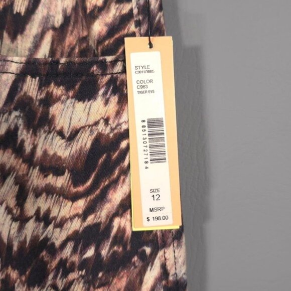 NWT alice + olivia Women's Jeans 12 Tiger Eye USA🇺🇸MADE Skinny C301178885 - Picture 11 of 13